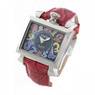 ガガミラノ スーパーコピー ナポレオーネ40mm 6030.2 レザー レッド/ブラックシェル ボーイズ