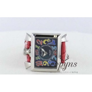 ガガミラノ スーパーコピー ナポレオーネ40mm 6030.2 レザー レッド/ブラックシェル ボーイズ