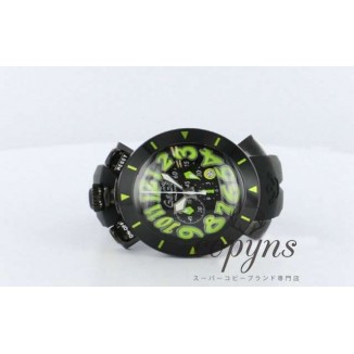 ガガミラノ コピー クロノ48mm 6054.2 ラバー ブラック メンズ