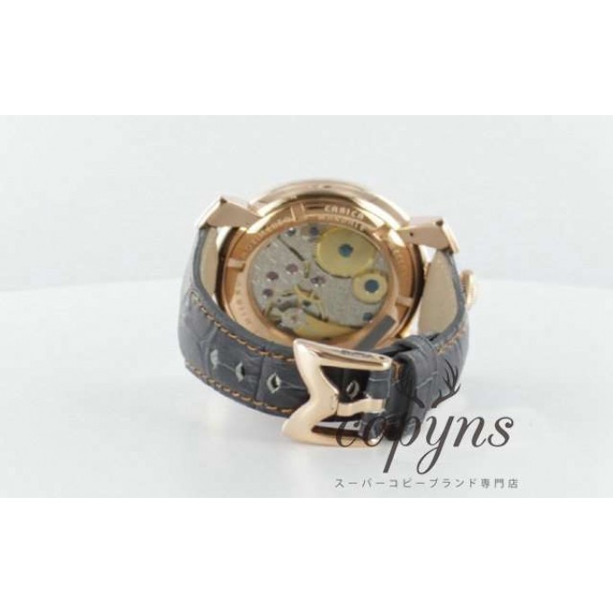 ガガミラノ 偽物 マニュアーレ48mm 5011.7 手巻き スモールセコンド レザー PGPグレー メンズ