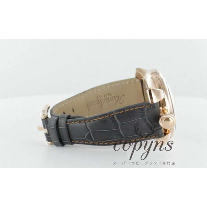 ガガミラノ 偽物 マニュアーレ48mm 5011.7 手巻き スモールセコンド レザー PGPグレー メンズ