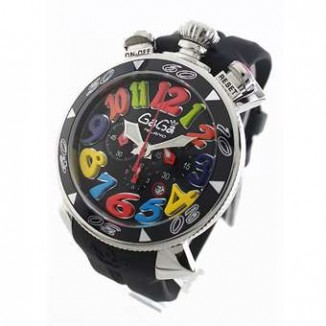 ガガミラノ コピー クロノ48mm 6050.2 ラバー ブラック メンズ