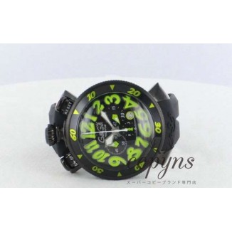 ガガミラノ コピー クロノ48mm 6054.2 ラバー ブラック メンズ