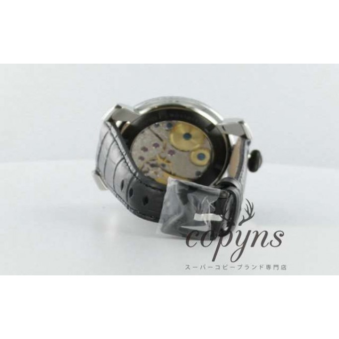 ガガミラノ 偽物 マニュアーレ48mm 5015 手巻き スモールセコンド レザー ブラック メンズ