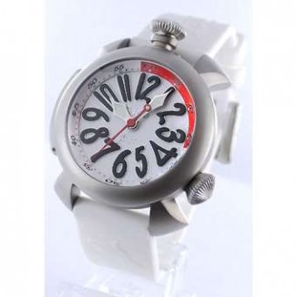 ガガミラノ コピー ダイビング48mm 5040.3 チタン オートマチック ラバー ホワイト メンズ