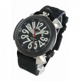 ガガミラノ コピー ダイビング48mm 5046 チタン オートマチック ラバー カーボンブラック メンズ