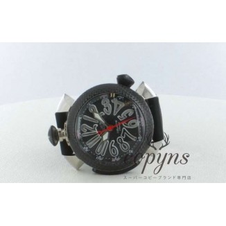 ガガミラノ コピー ダイビング48mm 5046 チタン オートマチック ラバー カーボンブラック メンズ