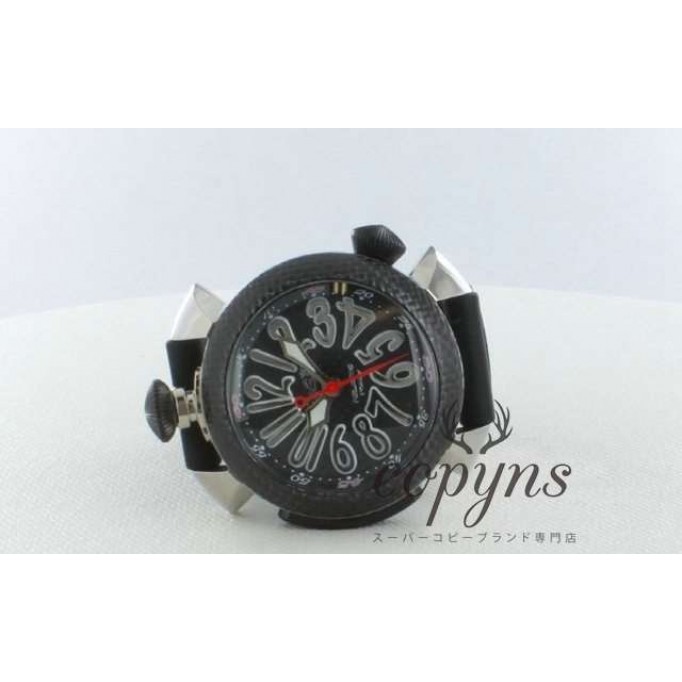 ガガミラノ コピー ダイビング48mm 5046 チタン オートマチック ラバー カーボンブラック メンズ