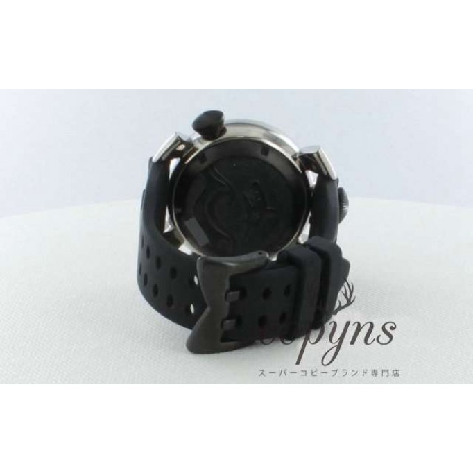 ガガミラノ コピー ダイビング48mm 5046 チタン オートマチック ラバー カーボンブラック メンズ