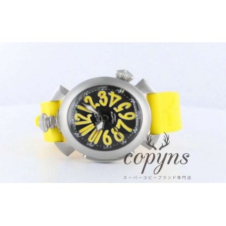 ガガミラノ コピー ダイビング48mm 5040.2 チタン オートマチック ラバー イエロー/ブラック メンズ