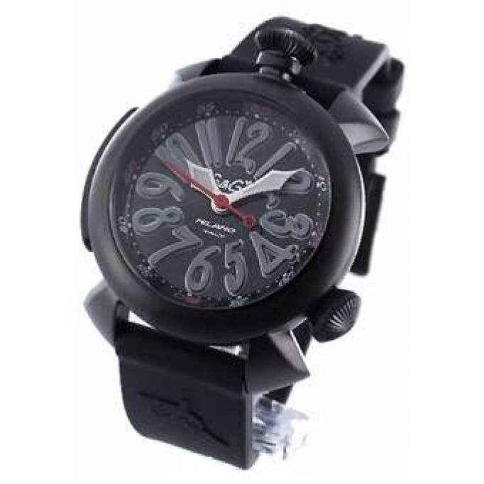 ガガミラノ コピー ダイビング48mm 5042 チタン オートマチック ラバー ブラック メンズ