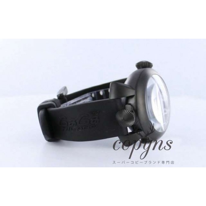 ガガミラノ コピー ダイビング48mm 5042 チタン オートマチック ラバー ブラック メンズ