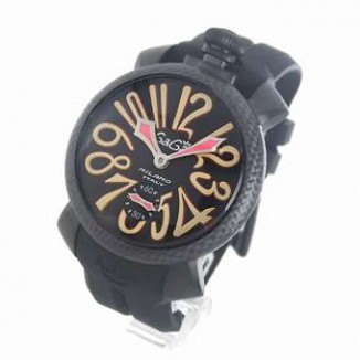 ガガミラノ 偽物 マニュアーレ48mm 5016.9 手巻き スモールセコンド ラバー ブラック メンズ 「世界限定500本」