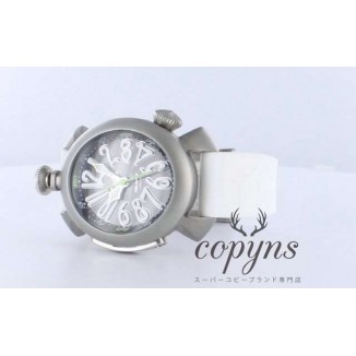 ガガミラノ コピー ダイビング48mm 5040.1 チタン オートマチック ラバー ホワイト/ブラック メンズ