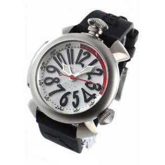 ガガミラノ コピー ダイビング48mm 5040.3 チタン オートマチック ラバー ブラック/ホワイト メンズ
