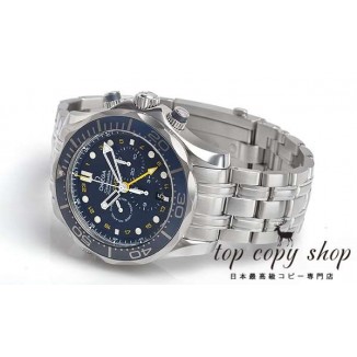 オメガ シーマスター スーパーコピー ダイバー３００Ｍ コーアクシャルＧＭＴ クロノグラフ４４ＭＭ 212.30.44.52.03.001