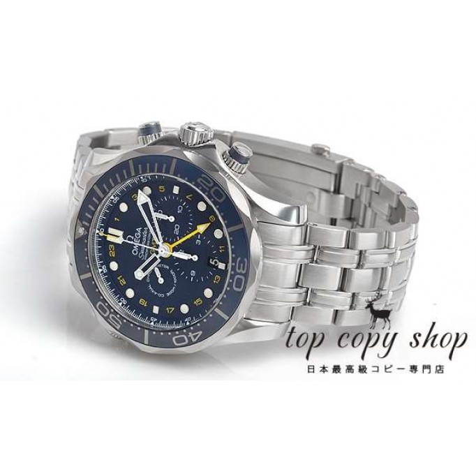 オメガ シーマスター スーパーコピー ダイバー３００Ｍ コーアクシャルＧＭＴ クロノグラフ４４ＭＭ 212.30.44.52.03.001