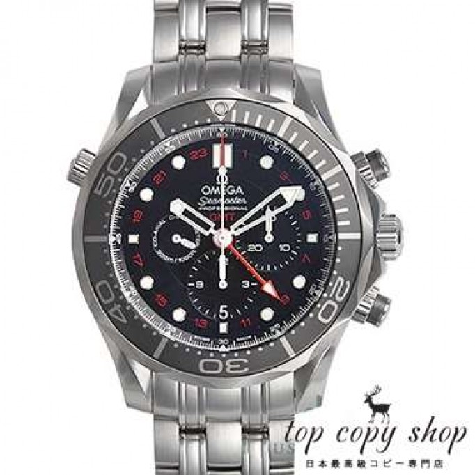 オメガ シーマスター スーパーコピー ダイバー３００Ｍ コーアクシャルＧＭＴ クロノグラフ４４ＭＭ 212.30.44.52.01.001