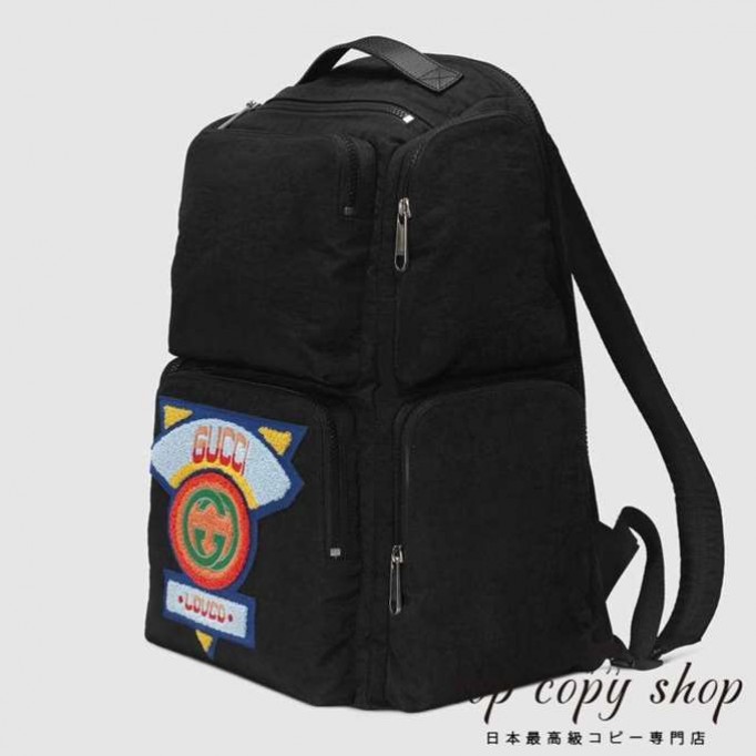 グッチ バッグ スーパーコピー GG GUCCI 1980s パッチ ラージ バックパック 536743 9W5DX 8563