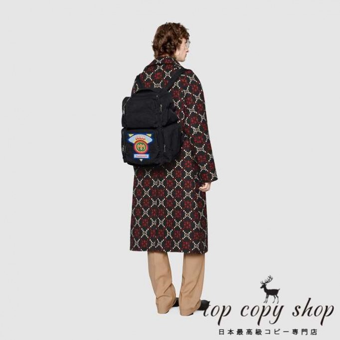 グッチ バッグ スーパーコピー GG GUCCI 1980s パッチ ラージ バックパック 536743 9W5DX 8563