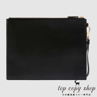 グッチ バッグ スーパーコピー GG GUCCI ロゴ付き レザー ポーチ547613 0YA0G 1000