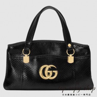 グッチ バッグ スーパーコピー GG〔アリー〕パイソン ラージ トップハンドルバッグ550130 LJM0G 1000