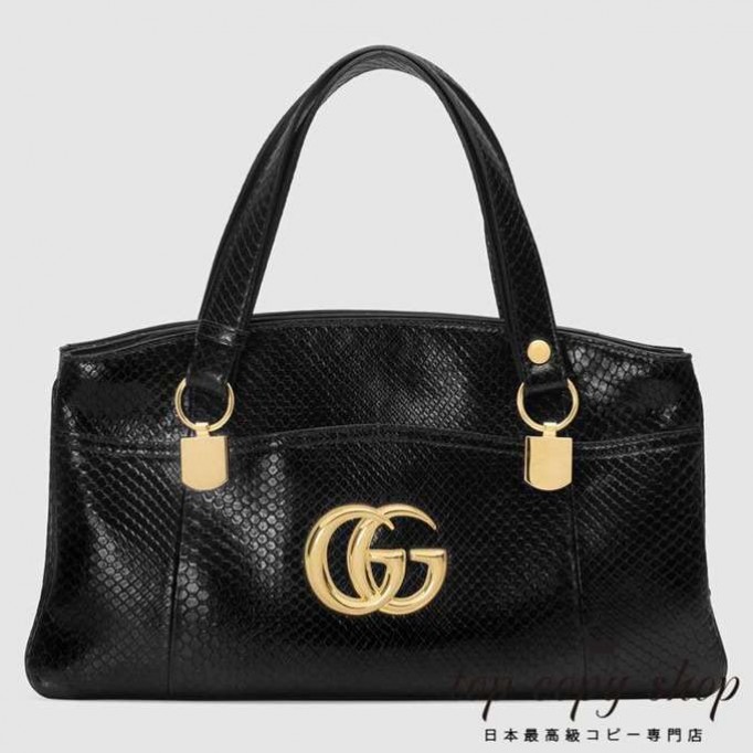 グッチ バッグ スーパーコピー GG〔アリー〕パイソン ラージ トップハンドルバッグ550130 LJM0G 1000