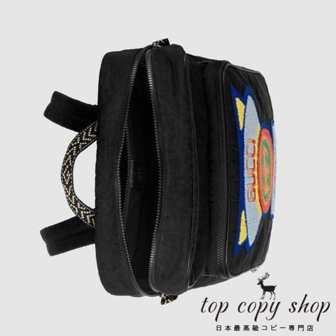 グッチ バッグ スーパーコピー GG オンライン限定 GUCCI 1980s パッチ ミディアム バックパック536724 9W5EX 8564