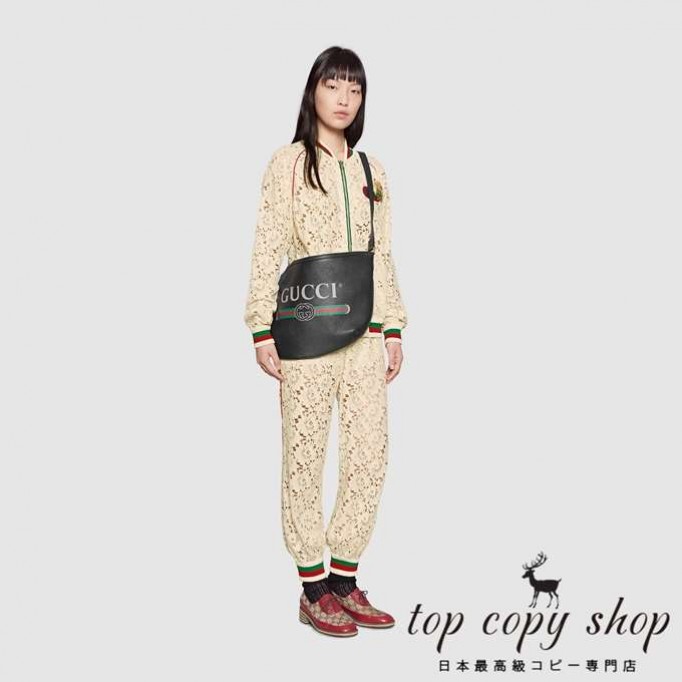 グッチ バッグ スーパーコピー GG GUCCI プリント ハーフムーン ホーボーバッグ523588 0GCAT 8163