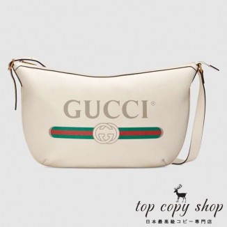 グッチ バッグ スーパーコピー GG GUCCI プリント ハーフムーン ホーボーバッグ 523588 0GCAT 8820