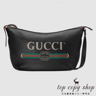 グッチ バッグ スーパーコピー GG GUCCI プリント ハーフムーン ホーボーバッグ523588 0GCAT 8163