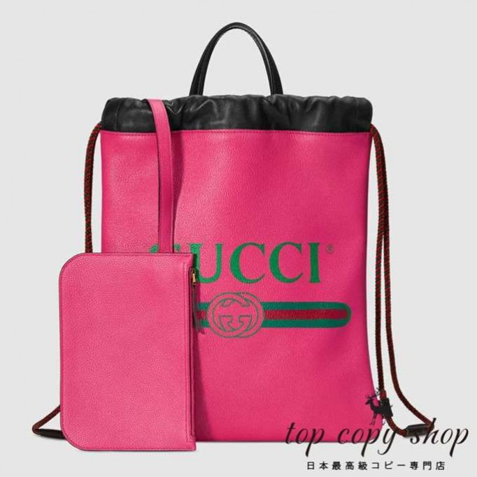 グッチ バッグ スーパーコピー GG GUCCI プリント スモール ドローストリング バックパック523586 0GCBT 8841