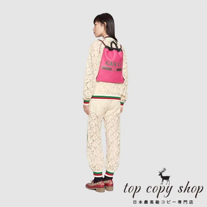 グッチ バッグ スーパーコピー GG GUCCI プリント スモール ドローストリング バックパック523586 0GCBT 8841