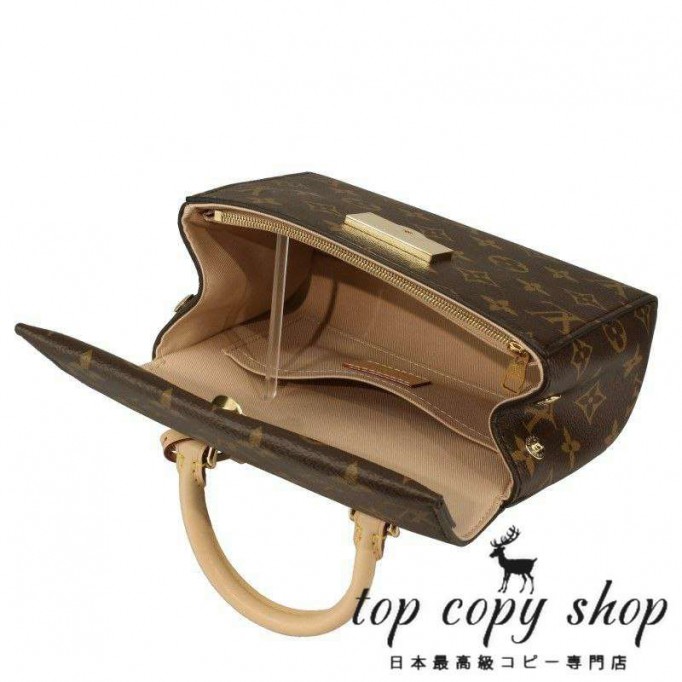 ルイヴィトン スーパーコピー LOUIS VUITTON ハンドバッグ モノグラム クリュニー MINI ブラウン M46055 2way 2WAY