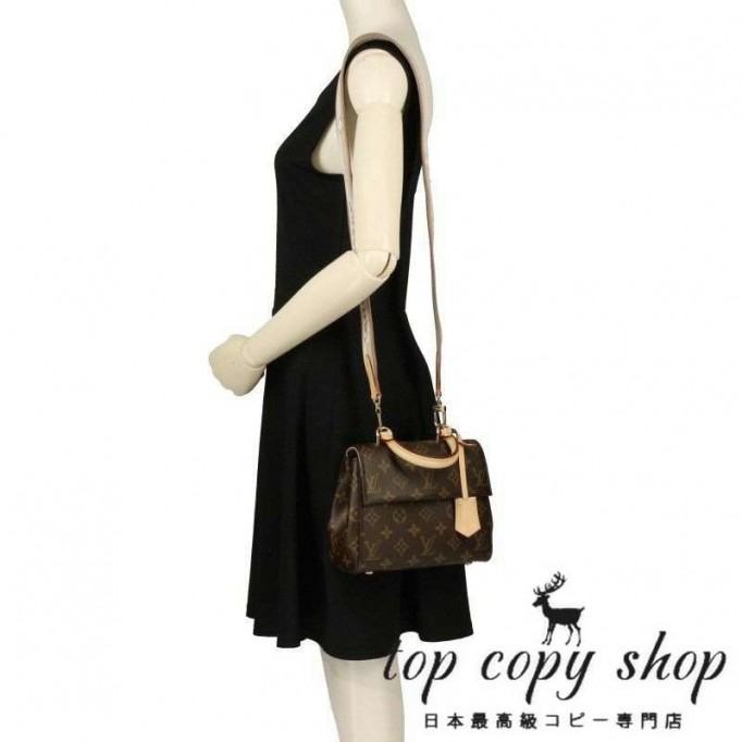 ルイヴィトン スーパーコピー LOUIS VUITTON ハンドバッグ モノグラム クリュニー MINI ブラウン M46055 2way 2WAY