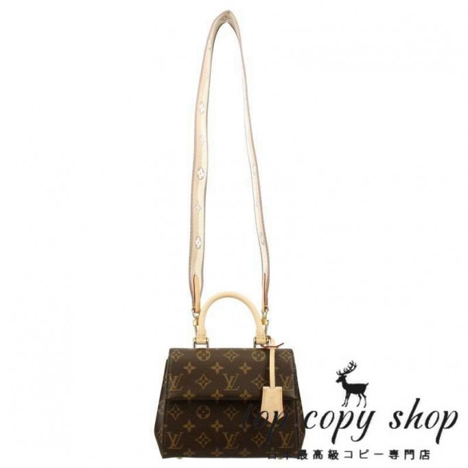 ルイヴィトン スーパーコピー LOUIS VUITTON ハンドバッグ モノグラム クリュニー MINI ブラウン M46055 2way 2WAY