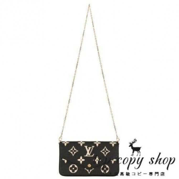 ルイヴィトン スーパーコピー ショルダーバッグ レディース ポシェット フェリシー ブラック LOUIS VUITTON M82479 ブラック ベージュ