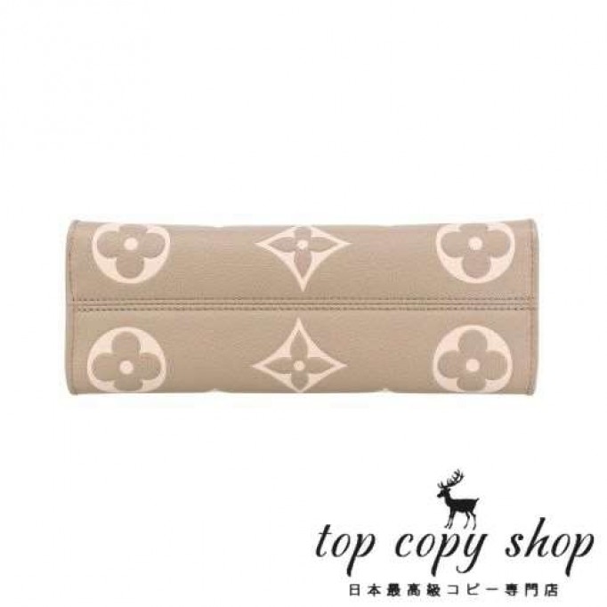ルイヴィトン スーパーコピー ハンドバッグ ショルダーバッグ レディース モノグラム アンプラント オンザゴーEW ベージュ LOUIS VUITTON M23641 トゥルトレール