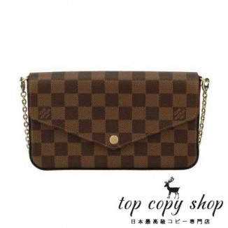 ルイヴィトン スーパーコピー ショルダーバッグ レディース ダミエ ポシェット フェリシー ブラウン LOUIS VUITTON N40492
