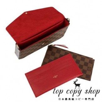 ルイヴィトン スーパーコピー ショルダーバッグ レディース ダミエ ポシェット フェリシー ブラウン LOUIS VUITTON N40492