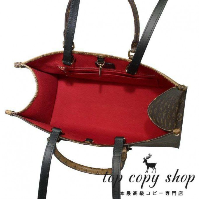 ルイヴィトン スーパーコピー LOUIS VUITTON トートバッグ オンザゴーＭＭ ブラウン M45321