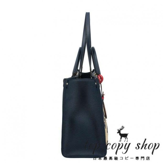 ルイヴィトン スーパーコピー LOUIS VUITTON トートバッグ オンザゴー MM ブルー M57723