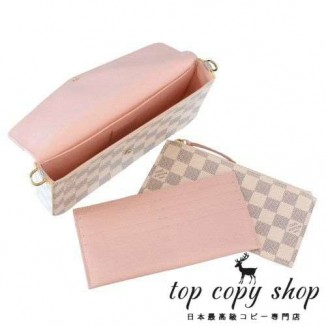 ルイヴィトン スーパーコピー ショルダーバッグ ダミエ アズール ポシェット フェリシー ホワイト LOUIS VUITTON N40491