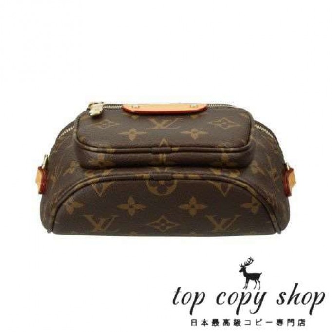 ルイヴィトン スーパーコピー ショルダーバッグ モノグラム ミニバムバッグ ブラウン LOUIS VUITTON M82335