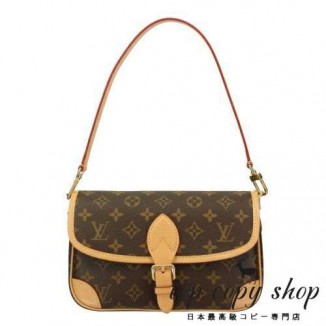 ルイヴィトン スーパーコピー ショルダーバッグ モノグラム ディアヌ NM PM ブラウン LOUIS VUITTON M46049 フューシャ