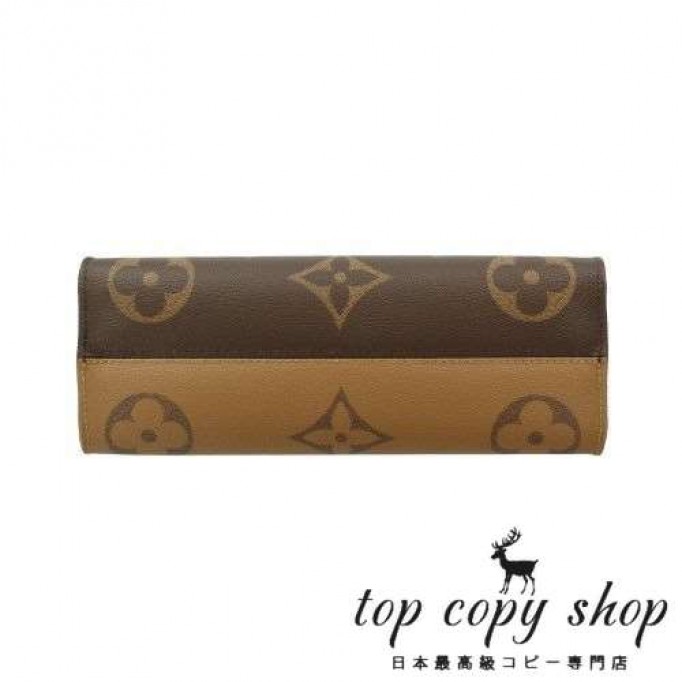 ルイヴィトン スーパーコピー ハンドバッグ モノグラム オンザゴー EW ブラウン LOUIS VUITTON M46653