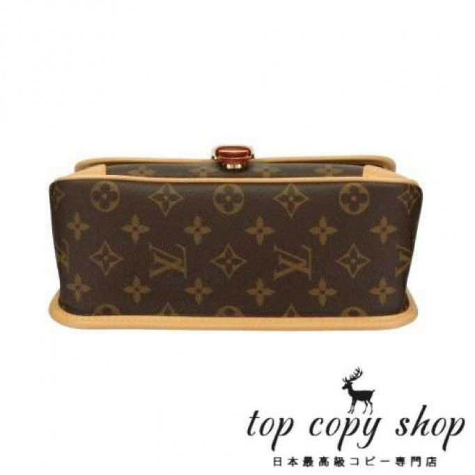 ルイヴィトン スーパーコピー ショルダーバッグ モノグラム ディアヌ NM PM ブラウン LOUIS VUITTON M46049 フューシャ