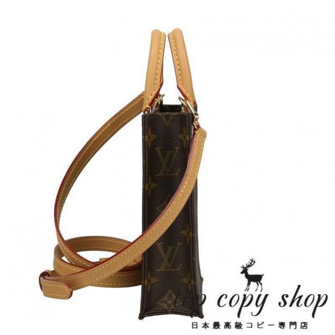 ルイヴィトン スーパーコピー LOUIS VUITTON ショルダーバッグ モノグラム プティット サックプラ ブラウン M81295