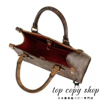 ルイヴィトン スーパーコピー ハンドバッグ ショルダーバッグ レディース モノグラム オンザゴー BB ブラウン LOUIS VUITTON M46839