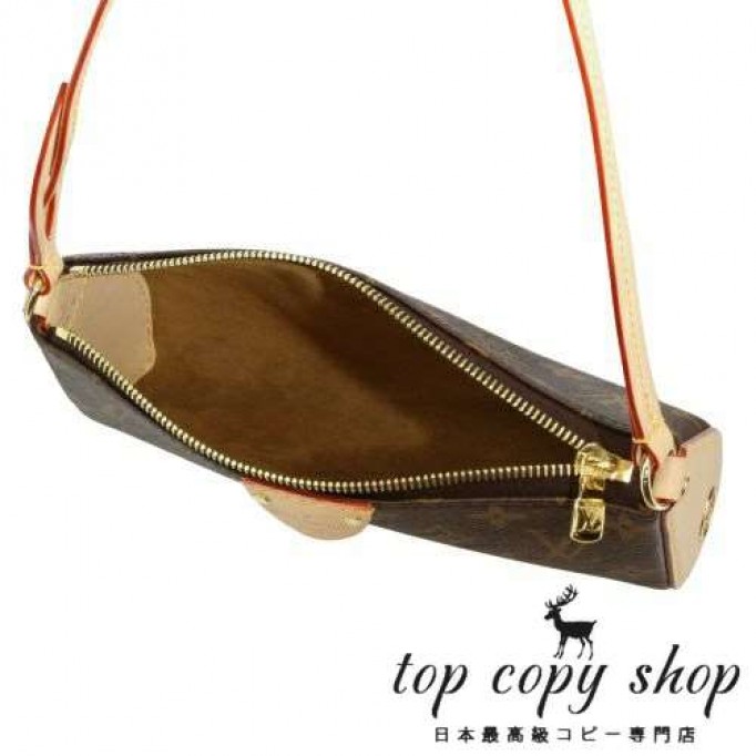 ルイヴィトン スーパーコピー ショルダーバッグ モノグラム ポシェット ティレット MINI ブラウン LOUIS VUITTON M47123
